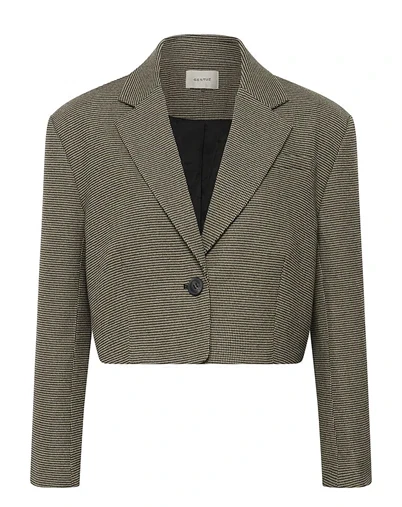 Gestuz - GZCasia Blazer - Black and white houndstooth